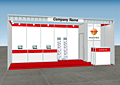 2unit type booth